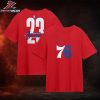 LeBron James Philadelphia 76ers Hustle Name And Number Tee Two Sided Unisex T-Shirt LeBron James Philadelphia 76ers Hustle Name And Number Tee Two Sided Unisex T-Shirt