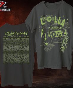 Lollapalooza 2026 Lolla Collage Lineup Tee High Quality Edition Two Sided Unisex T-Shirt