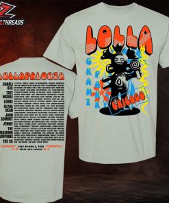 Lollapalooza 2026 Lolla Lolli Guide Lineup Tee High Quality Edition Two Sided Unisex T-Shirt