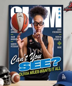 Olivia Miles Minnesota Lynx On Slam Magazine Cover 263 Can’t You See Olivia Miles Wants It All Home Decor Poster Canvas