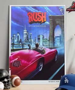 Rush Fifty Something Tour 2026 At New York On July 28th-30th And August 1st-3rd 2026 Home Decor Poster Canvas