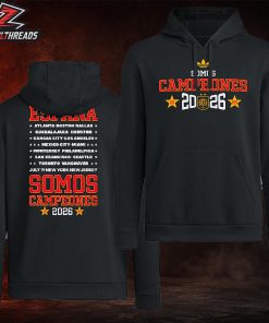 Spain Espana Somos Campeones Adidas Parade Hoodie 2026 FIFA World Cup Champions Two Sided Unisex T-Shirt