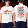 Spain FIFA World Cup 2026 Adidas Campeones White Tee Two Sided Unisex T-Shirt Spain FIFA World Cup 2026 Adidas Campeones White Tee Two Sided Unisex T-Shirt