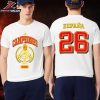Spain Espana Somos Campeones Adidas White Tee 2026 FIFA World Cup Champions Two Sided Unisex T-Shirt