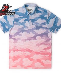 Star Wars Cloud City Sunset RSVLTS All-Day Polo Shirt Performance Golf Polo