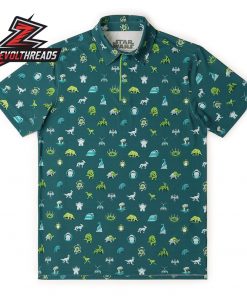 Star Wars Encyclopedia Galactica RSVLTS All-Day Polo Shirt Performance Golf Polo