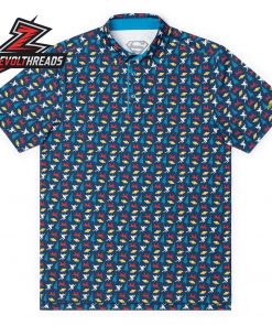 Superman Kal Krypto RSVLTS All-Day Polo Shirt DC Comics Performance Golf Polo