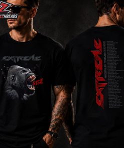 Tin Man Official Extreme Gorilla Rise Tee With 2026 World Tour Dates Two Sided Unisex T-Shirt
