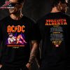 ACDC 2026 North American PWR UP Tour Whole Lotta Rosie Tee At Commonwealth Staidum Edmonto On August 9th 2026 Two Sided Unisex T-Shirt