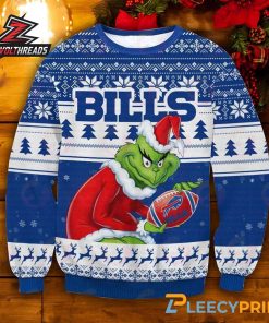 Buffalo Bills Grinch Christmas Football Fan Gift Ugly Sweater