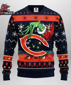 Chicago Bears Grinch Max Dog Merry Christmas Football Fan Ugly Sweater