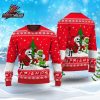 Cincinnati Bengals Baby Grinch Holding Football Orange Black Christmas Fan Ugly Sweater