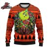 Cincinnati Bengals Grinch Face Orange White Christmas Football Gift Ugly Sweater Cincinnati Bengals Grinch Face Orange White Christmas Football Gift Ugly Sweater