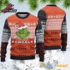 Cincinnati Bengals Baby Grinch Holding Football Orange Black Christmas Fan Ugly Sweater