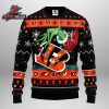 Cincinnati Bengals Grinch Santa Hat Black Orange Holiday Fan Ugly Sweater Cincinnati Bengals Grinch Santa Hat Black Orange Holiday Fan Ugly Sweater