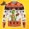Cuddly As A Cactus Grinch Pixel Christmas Blue Teal Holiday Gift Ugly Sweater