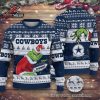 Dallas Cowboys Baby Grinch Holding Football White Blue Christmas Fan Ugly Sweater