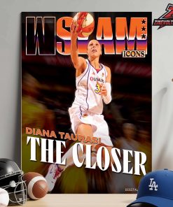 Diana Taurasi Three Championships Six Olympic Gold Medals On WSLAM Icon Edition Digital Cover The Closer Home Decor Poster Canvas