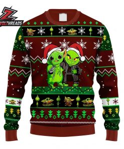Baby Yoda Grinch Christmas Friends Grogu Holiday Movie Fan Gift Ugly Sweater