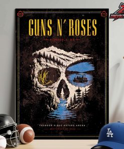 Guns N Roses Event Poster At Thunder Ridge Nature Ridgedale MO Arena On September 12th 2026 Home Decor Poster Canvas