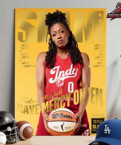 Kelsey Mitchell Indiana Fever On Gold Metal Slam 264 Magazine Have Mery On’Em Home Decor Poster Canvas