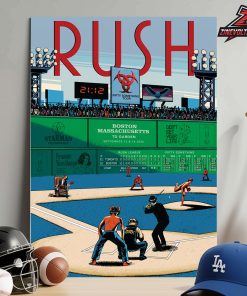 Rush Fifty Something Tour 2026 Event Poster At TD Garden Boston MA On September 12nd And 14th 2026 Home Decor Poster Canvas