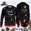 New Orleans Saints Grinch Santa Hat Black Gold NFL Football Christmas Fan Gift Ugly Sweater